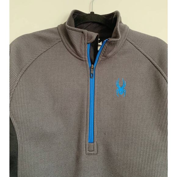 Grey and Black SPYDER 3/4 Zip Sweater Jacket M - Picture 3 of 6